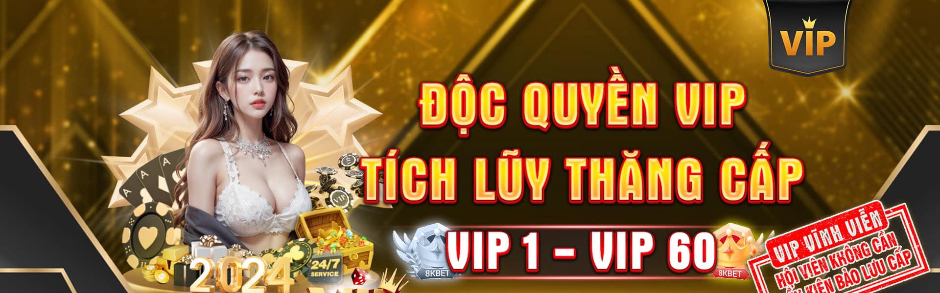 Độc quyền VIP 8kbet và những đãi ngộ người chơi thường không có